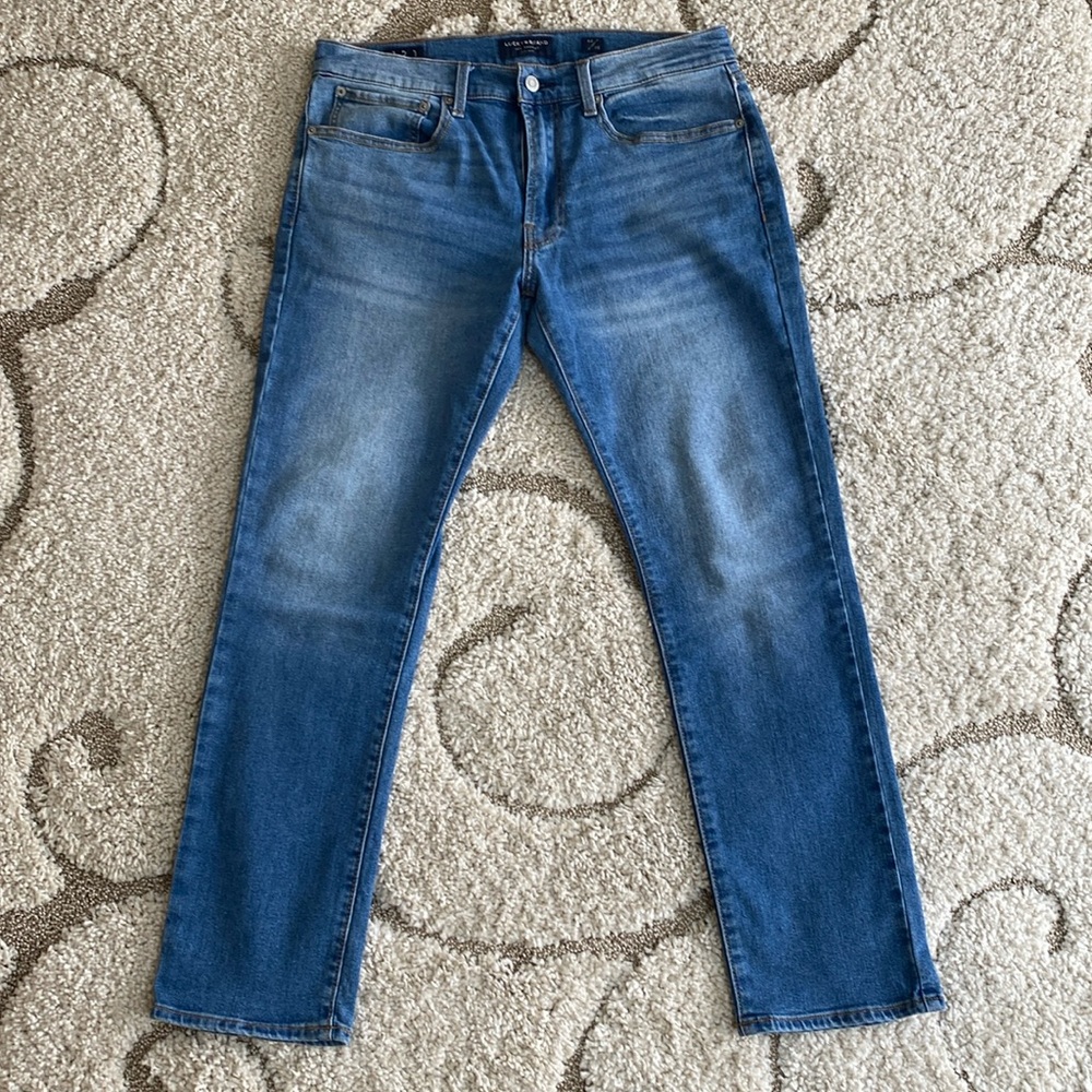 Slim Straight 121 32x30 light blue
